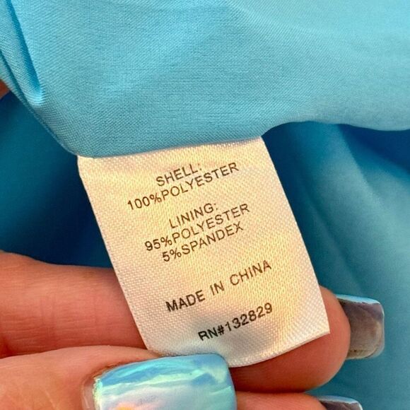 NWT Revolve More to Come Houda Strapless Blue Mini Dress Large - Picture 6 of 10